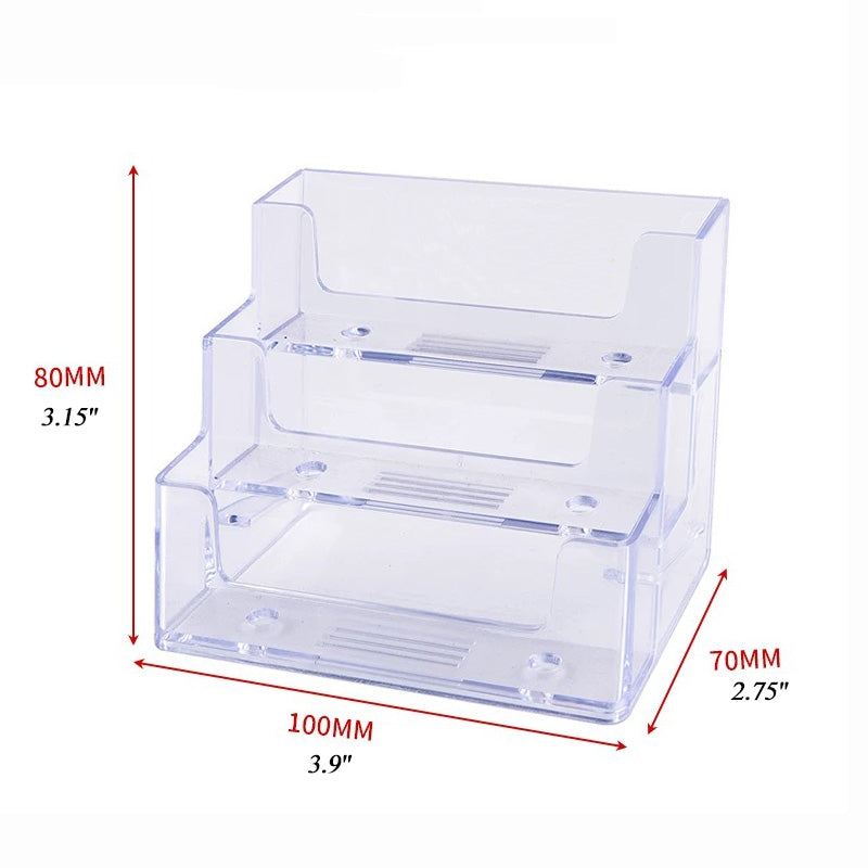 Plastic Holder for 3 Parts Cards