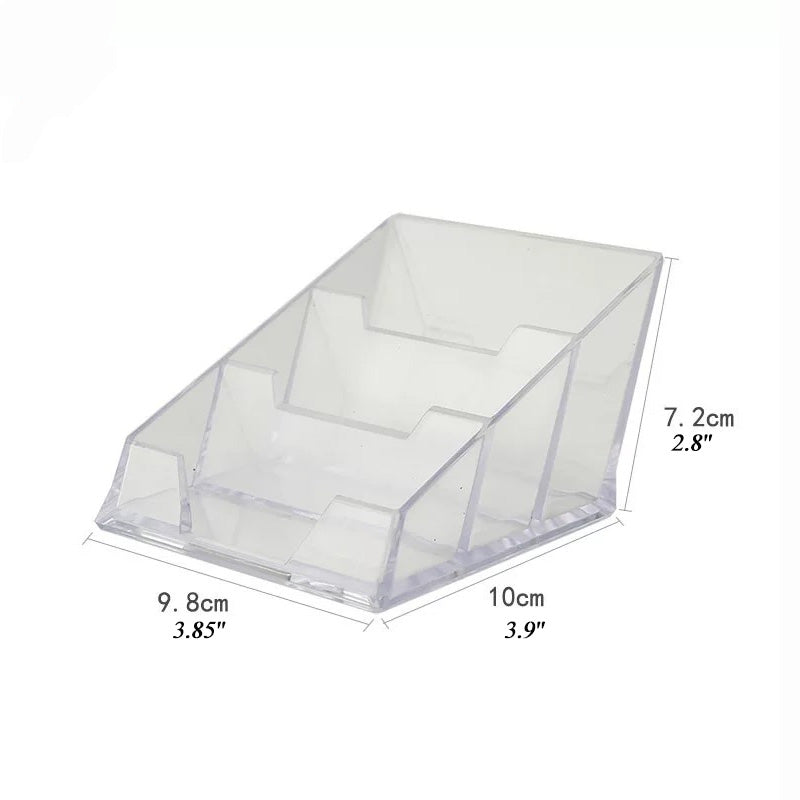 Plastic Holder for 3 Parts Cards