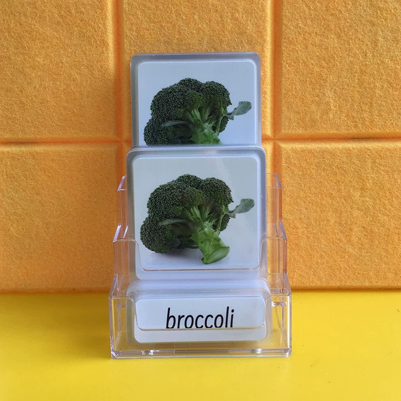 Vegetables Three-Parts Cards w/ Stand