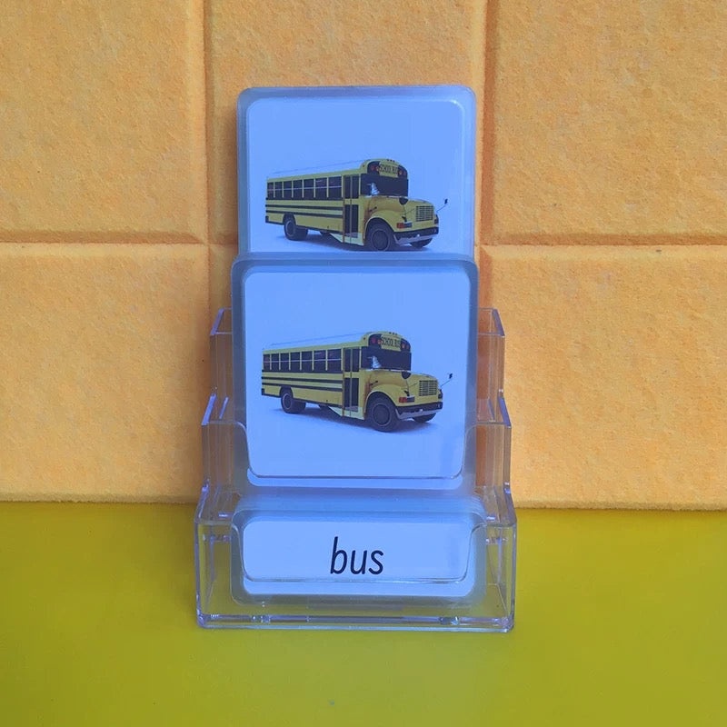 Transportation Tools Three-Parts Cards w/ Stand