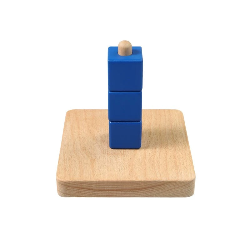 Cubes on Vertical Dowel