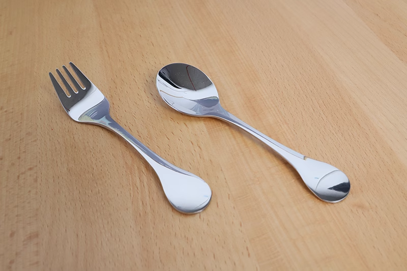 Toddler Fork and Spoon Set Stainless Steel