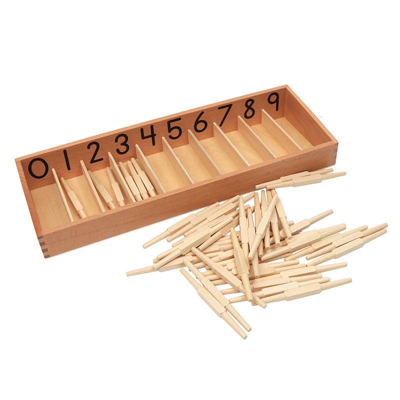صندوق المغزل مع 45 مغزل