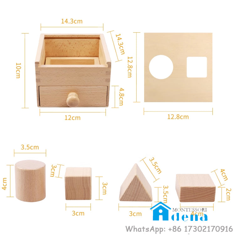 Montessori Mail Box -Natural Shapes Drawer