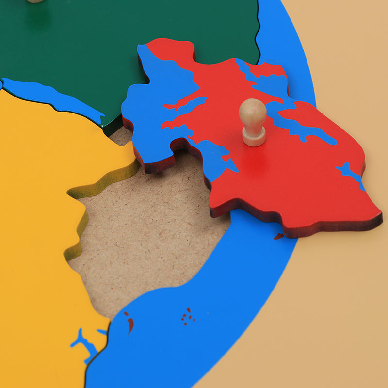 Puzzle map of World Part