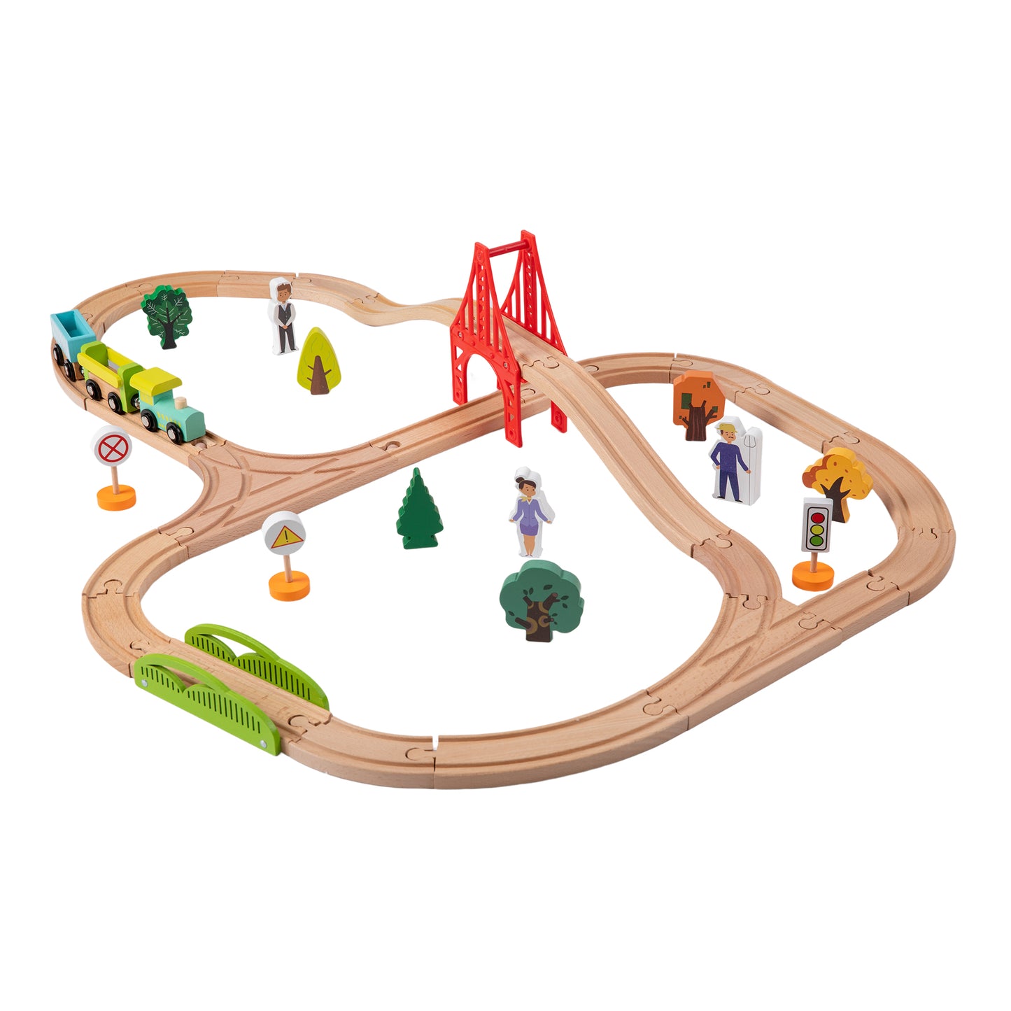 40-piece train set with track 1