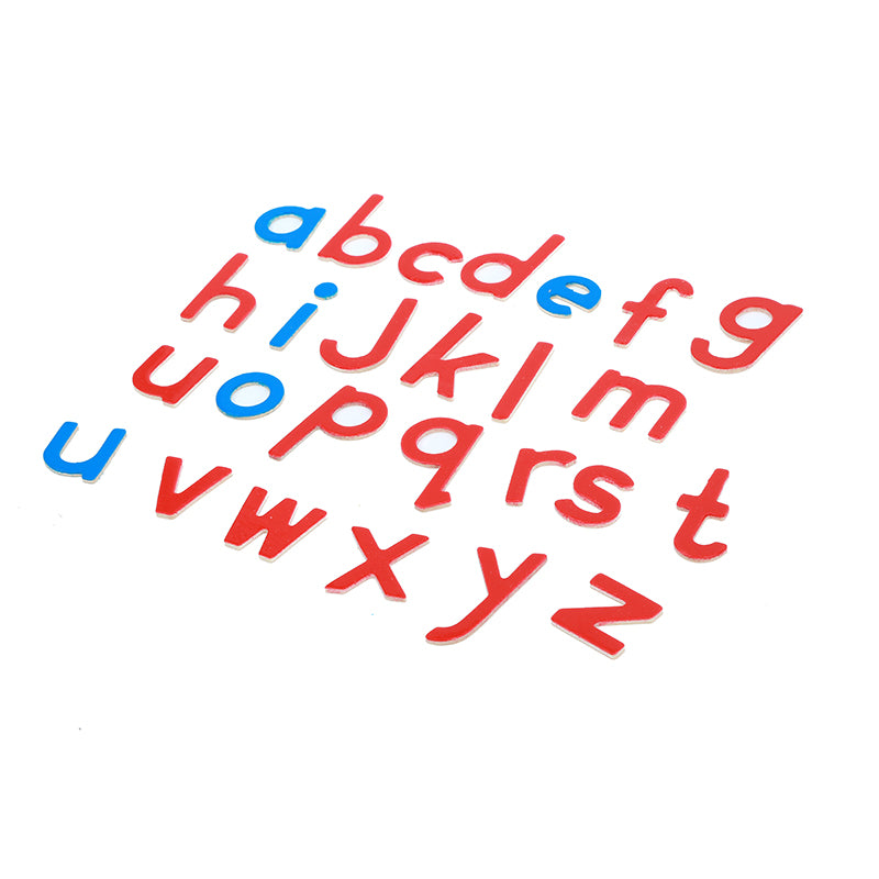 Wood - Small Movable Alphabet (Red & Blue)