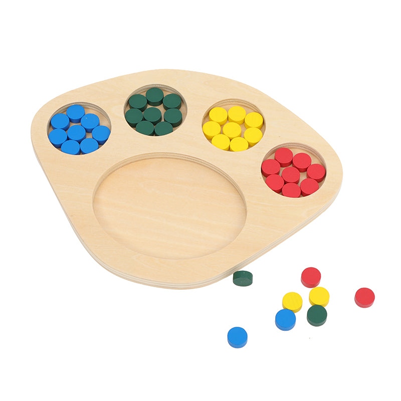 Montessori Wooden Sorting Tray