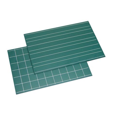 Greenboards with Double Lines and Squares (2pcs)