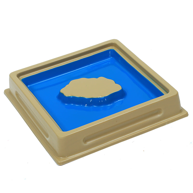 Bandejas de forma de tierra y agua: Juego 1