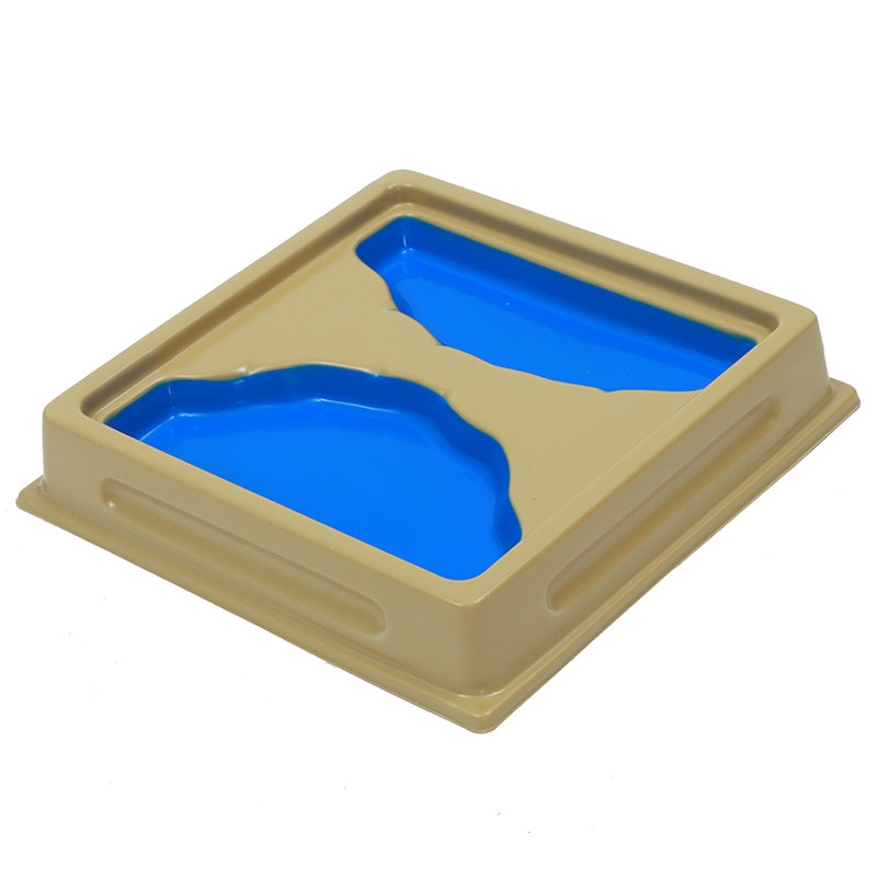 Bandejas de forma de tierra y agua: Juego 1