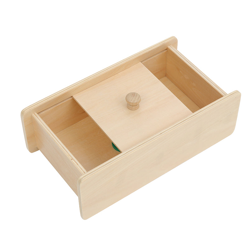 Wooden Box with Sliding Lid