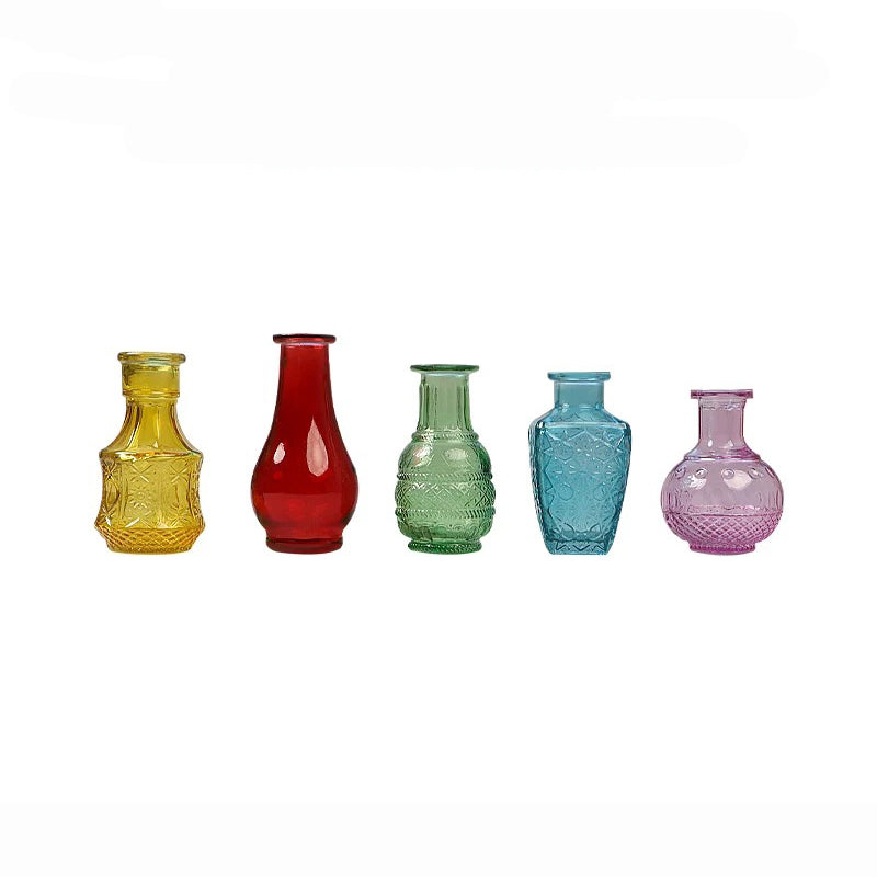 Mini Glass Color Vases/Bottles