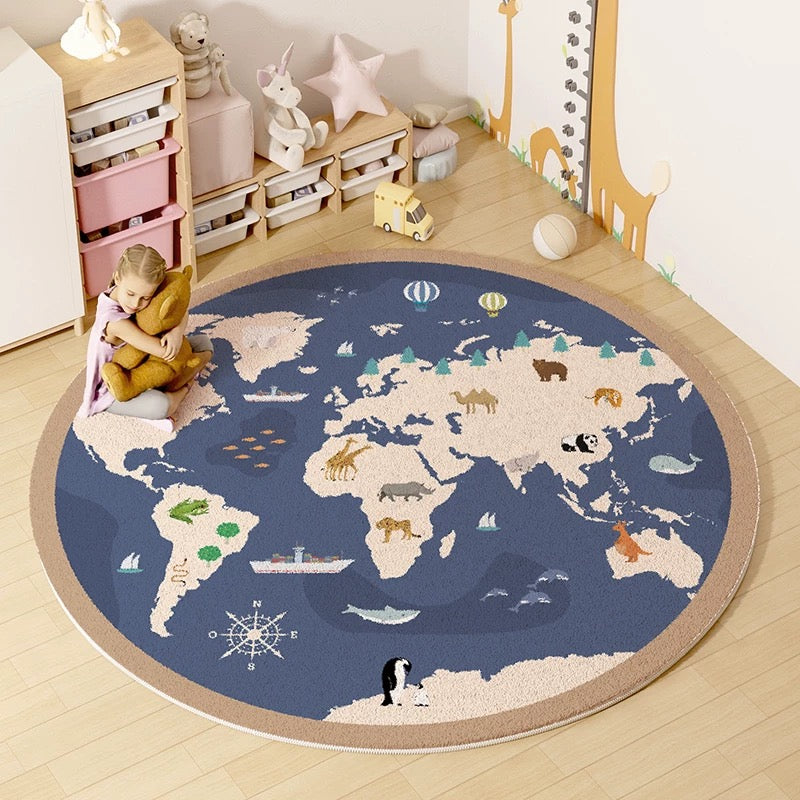 Non-Slip Round Rug / Play Mat