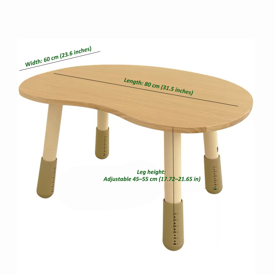 Adjustable Solid wood Table