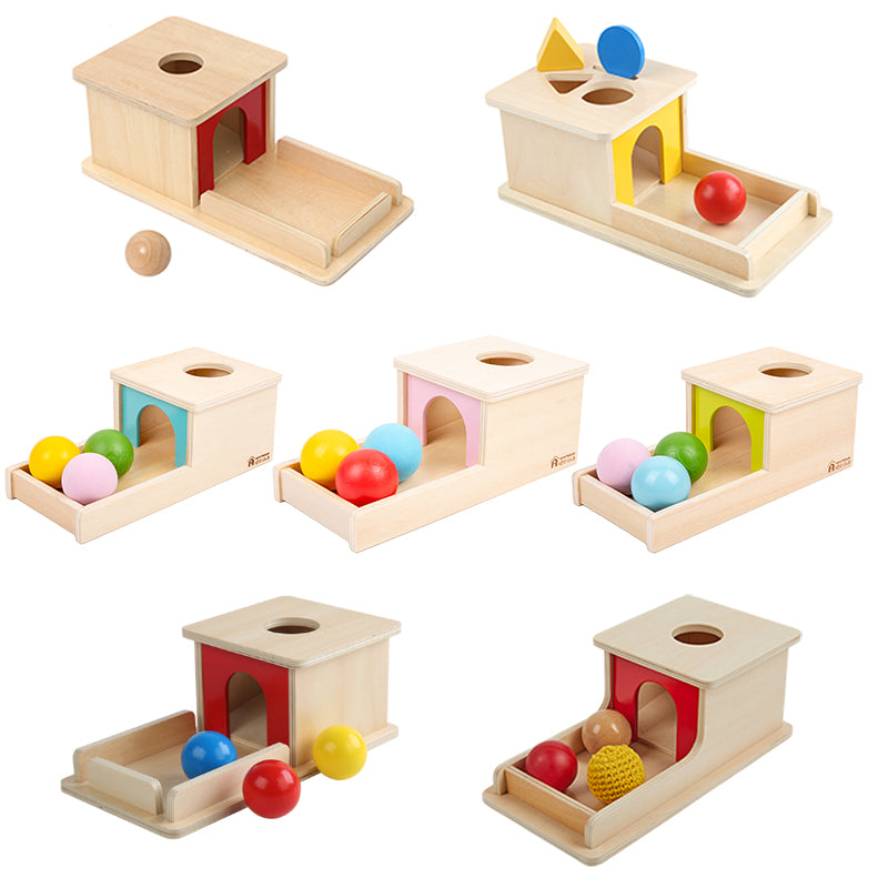 Object Permanence Box with Tray