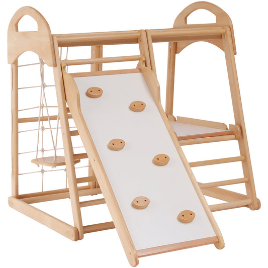 8-in-1 Wooden Montessori Climber Playset