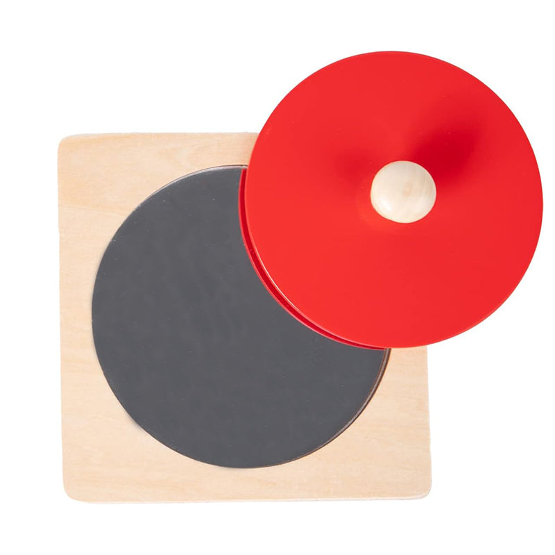 Montessori Baby Toys Play Kit - Mirror, Peekaboo, Knob Puzzle, Spinning Drum, Rainbow Ball - 6-12 Months Toddlers