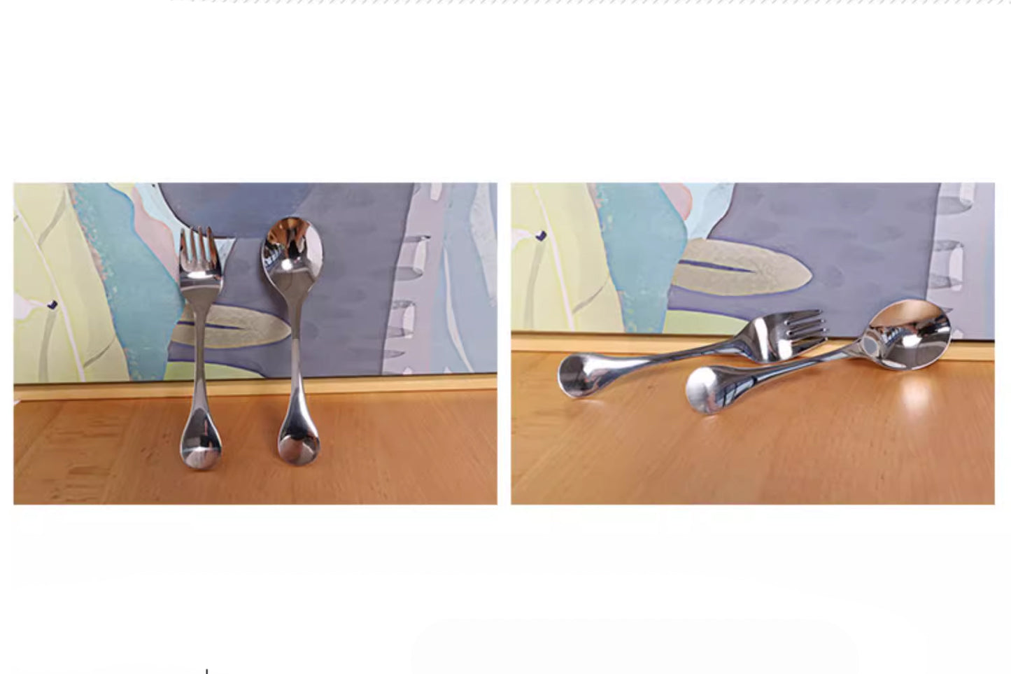 Toddler Fork and Spoon Set Stainless Steel