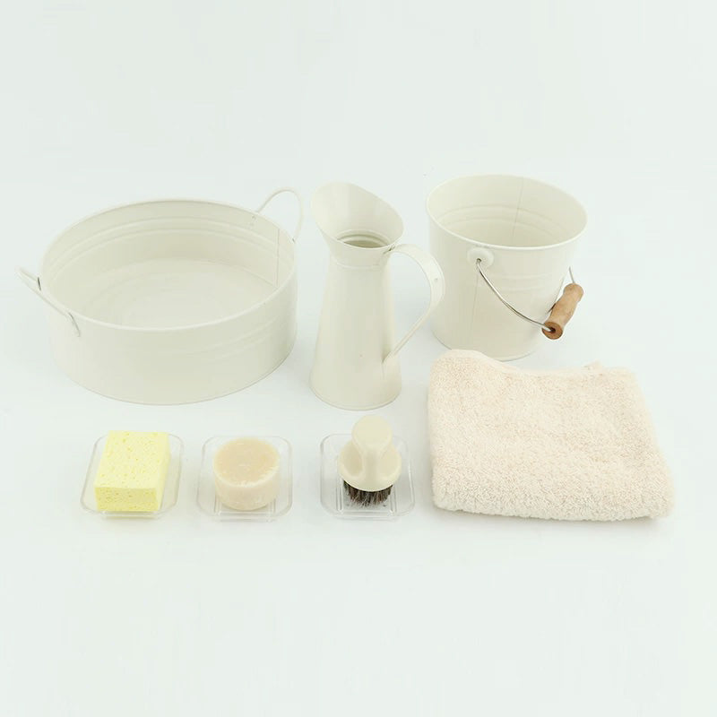 Preschool Washing Dishes-Hands-Cloths