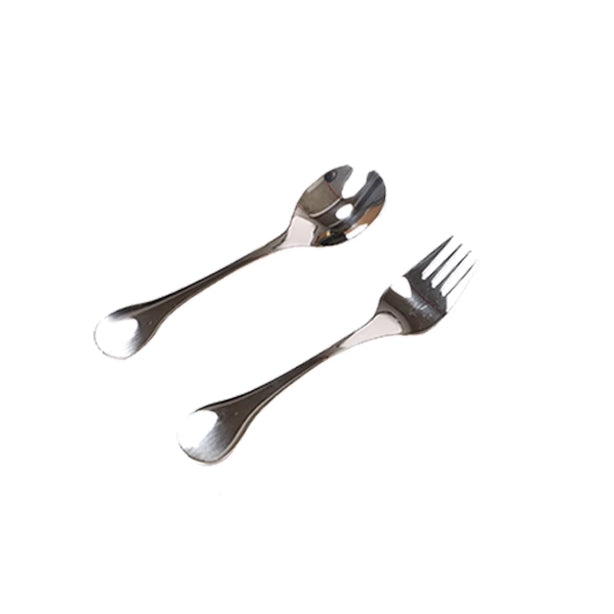 Toddler Fork and Spoon Set Stainless Steel