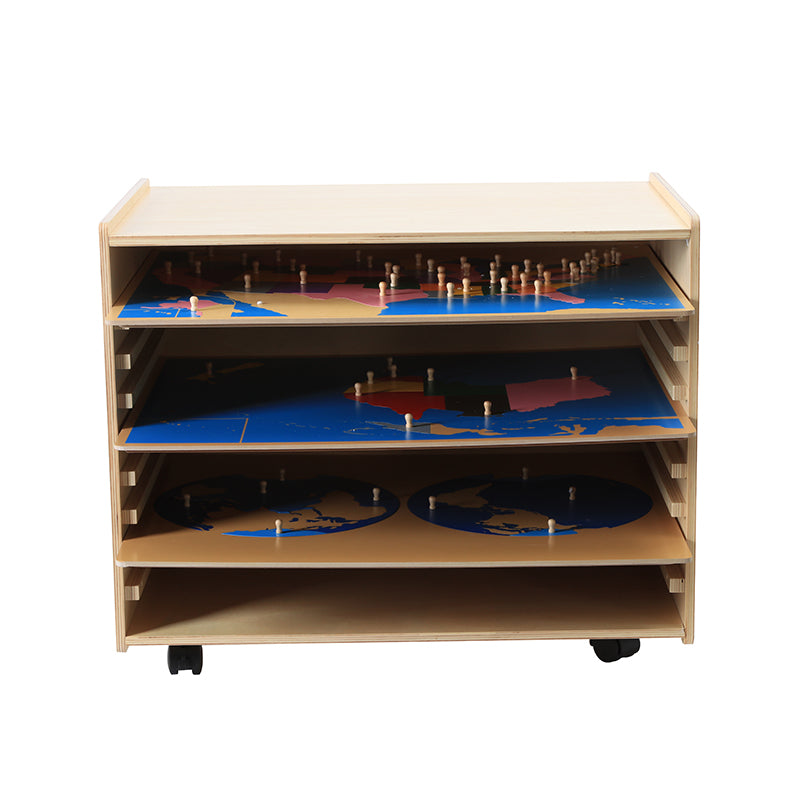 8  Puzzles Maps with Cabinet