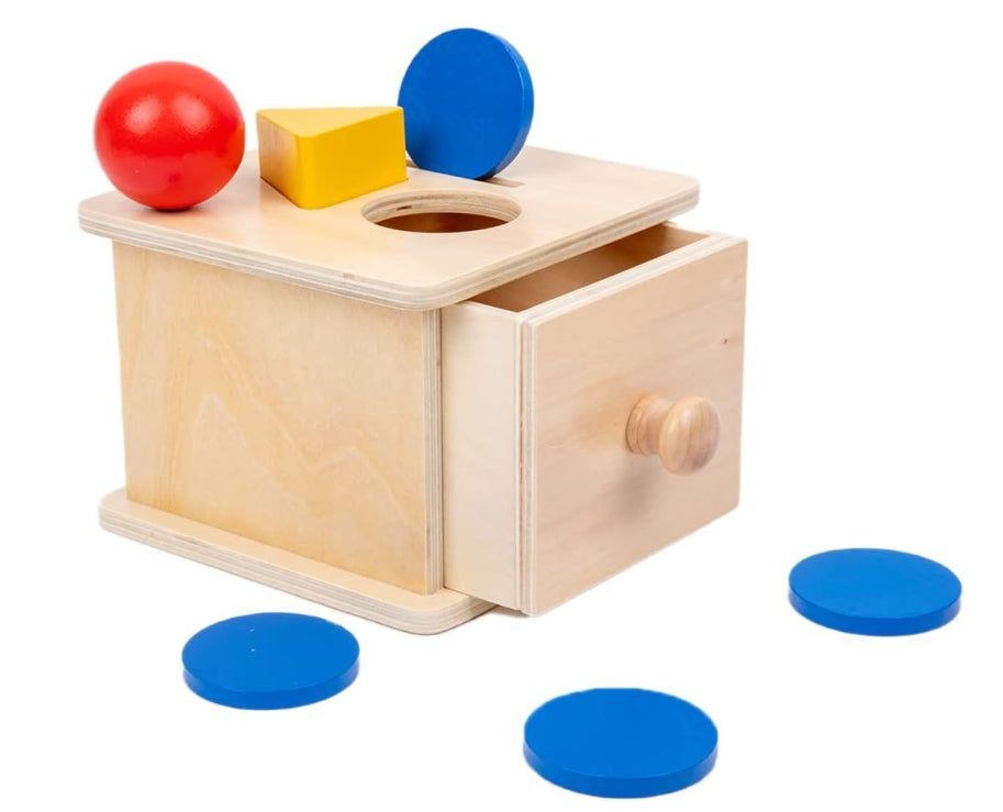 Imbucare Box with Color Coins / Montessori Mail Box