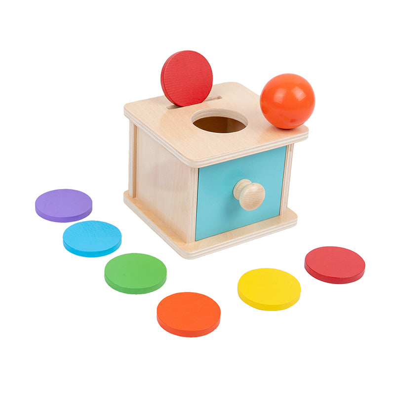 Imbucare Box with Color Coins / Montessori Mail Box