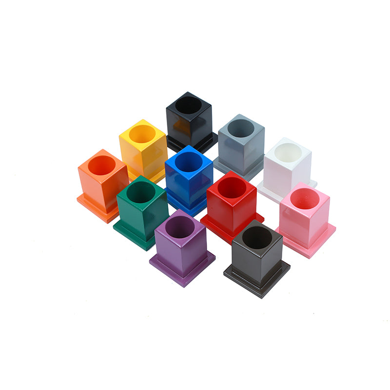 Juego de 11 portalápices de colores