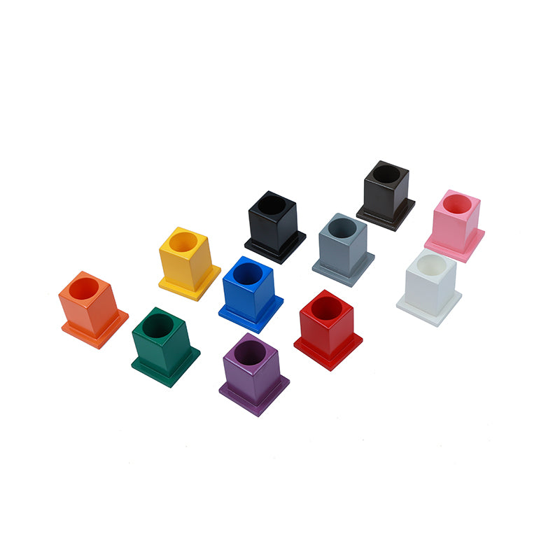 Juego de 11 portalápices de colores