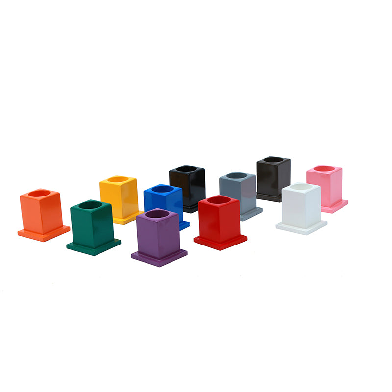 Juego de 11 portalápices de colores